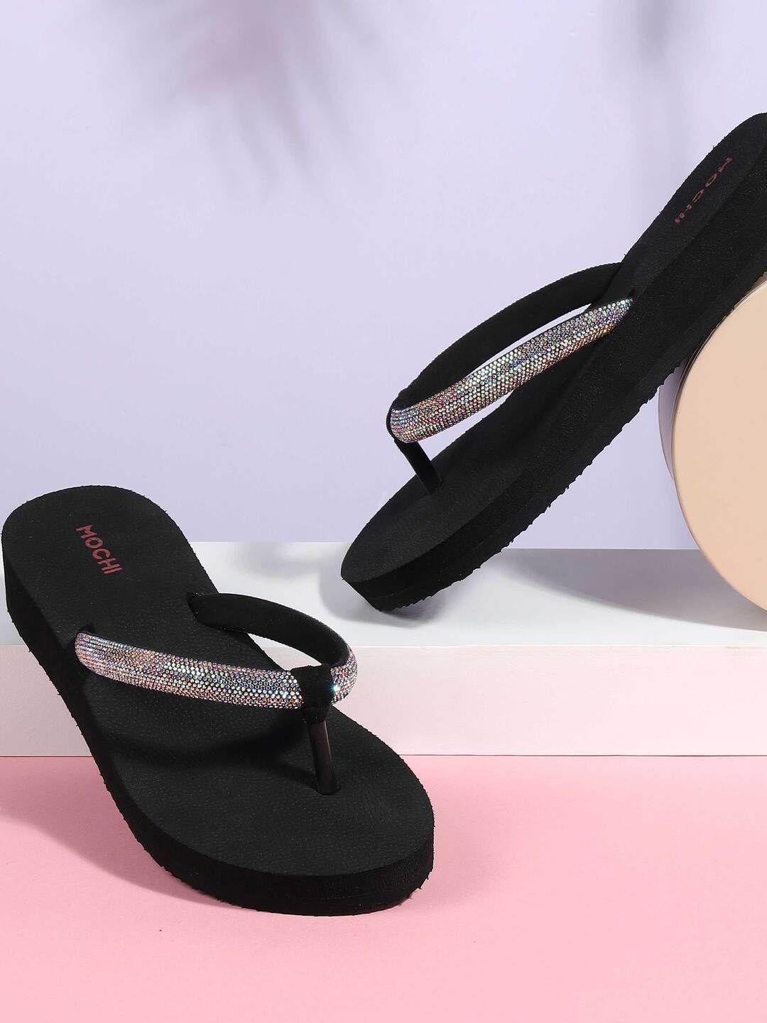 Mochi Textured Wedge Sandals-picture-10