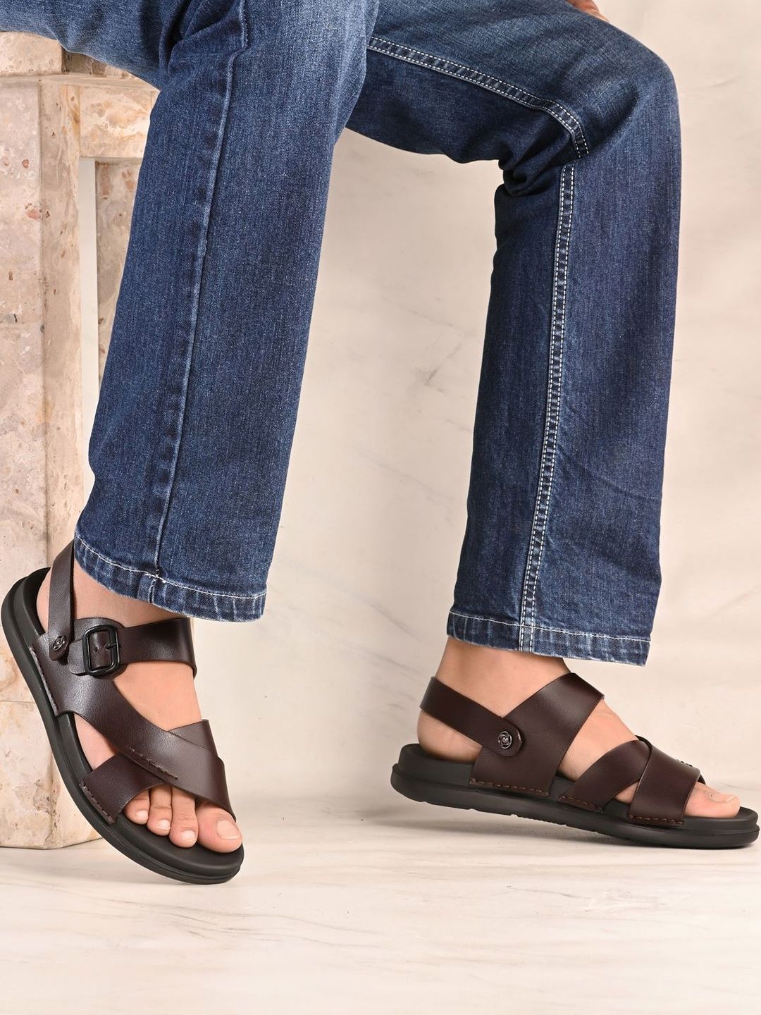The Roadster Lifestyle Co Men Slip-On Comfort Sandals-picture-46