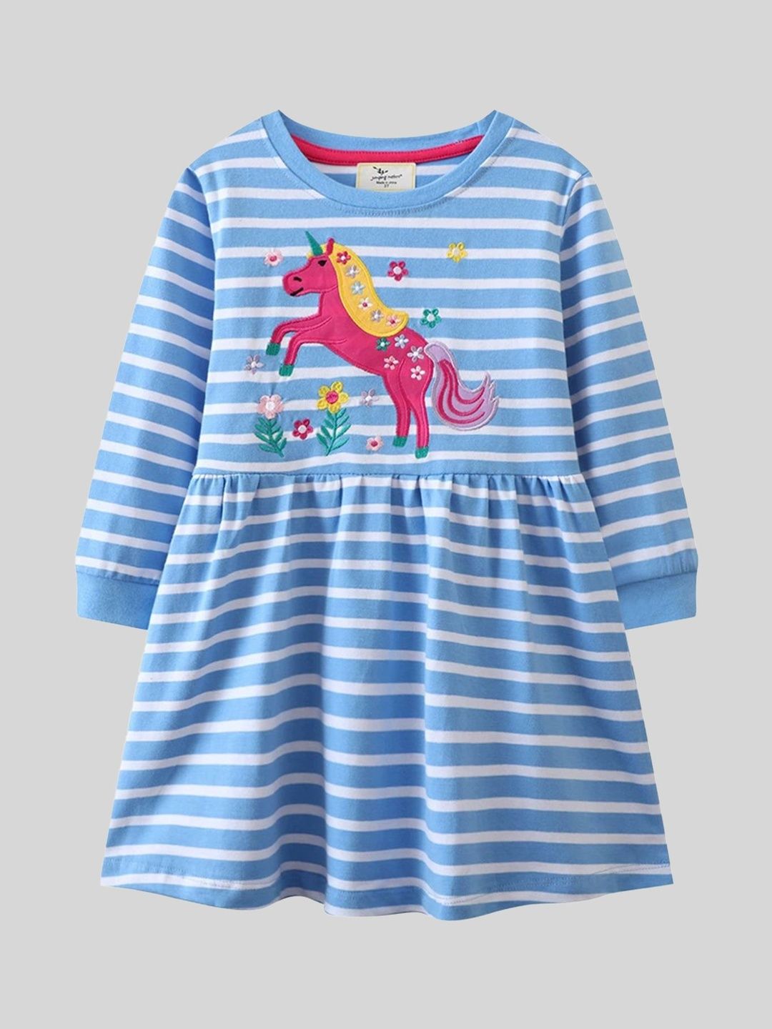 LULU & SKY Girls Striped Nightdress-image-48