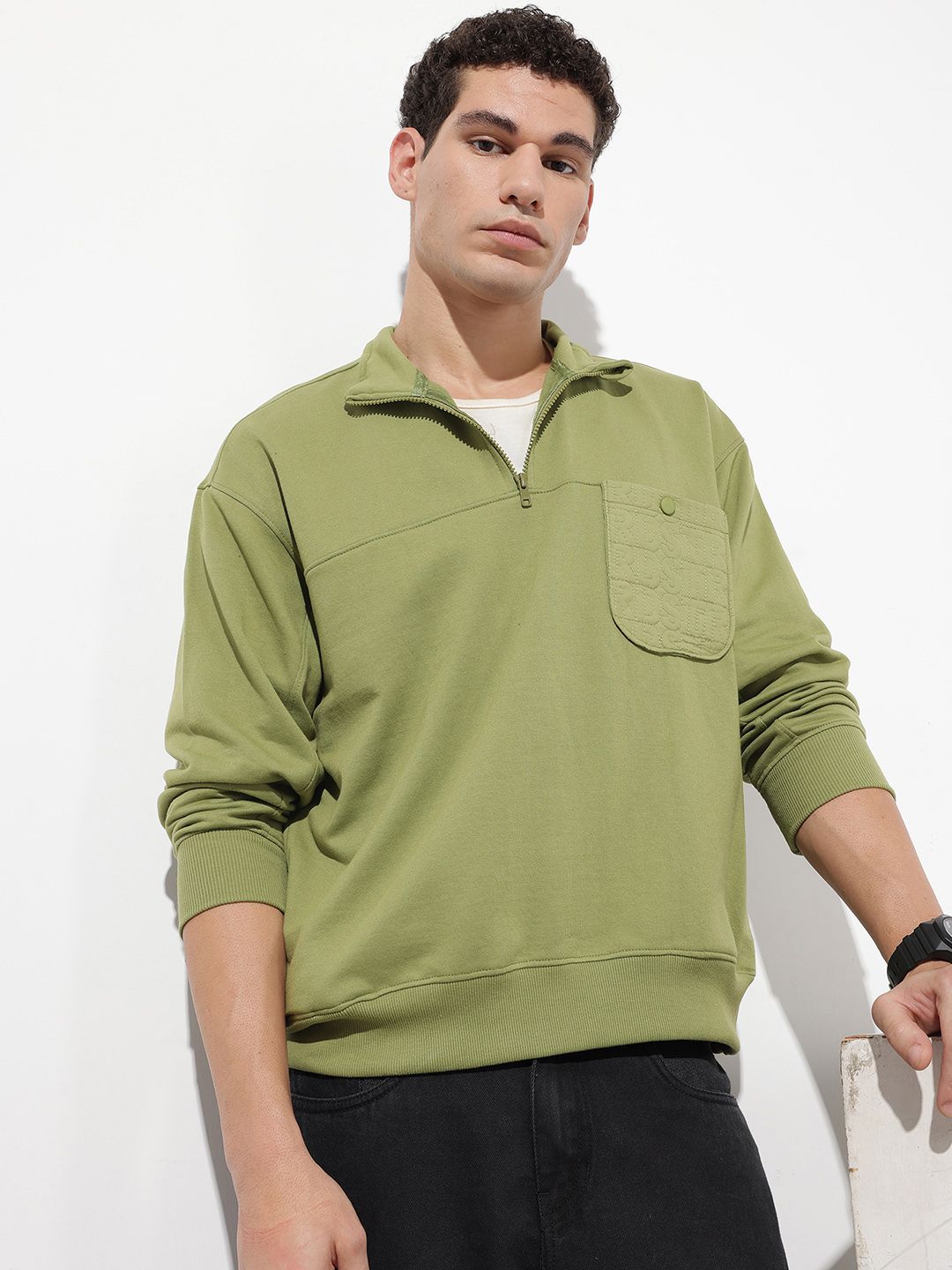 The Roadster Life Co. Mock Collar Knitted Sweatshirt-picture-38