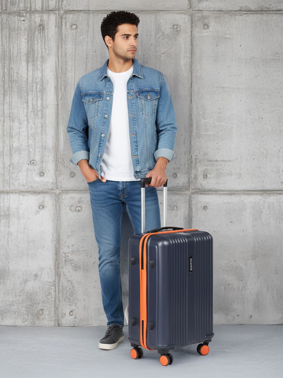 Roadster Textured Hard Medium Suitcase Trolley Bag- 51-100L-picture-16