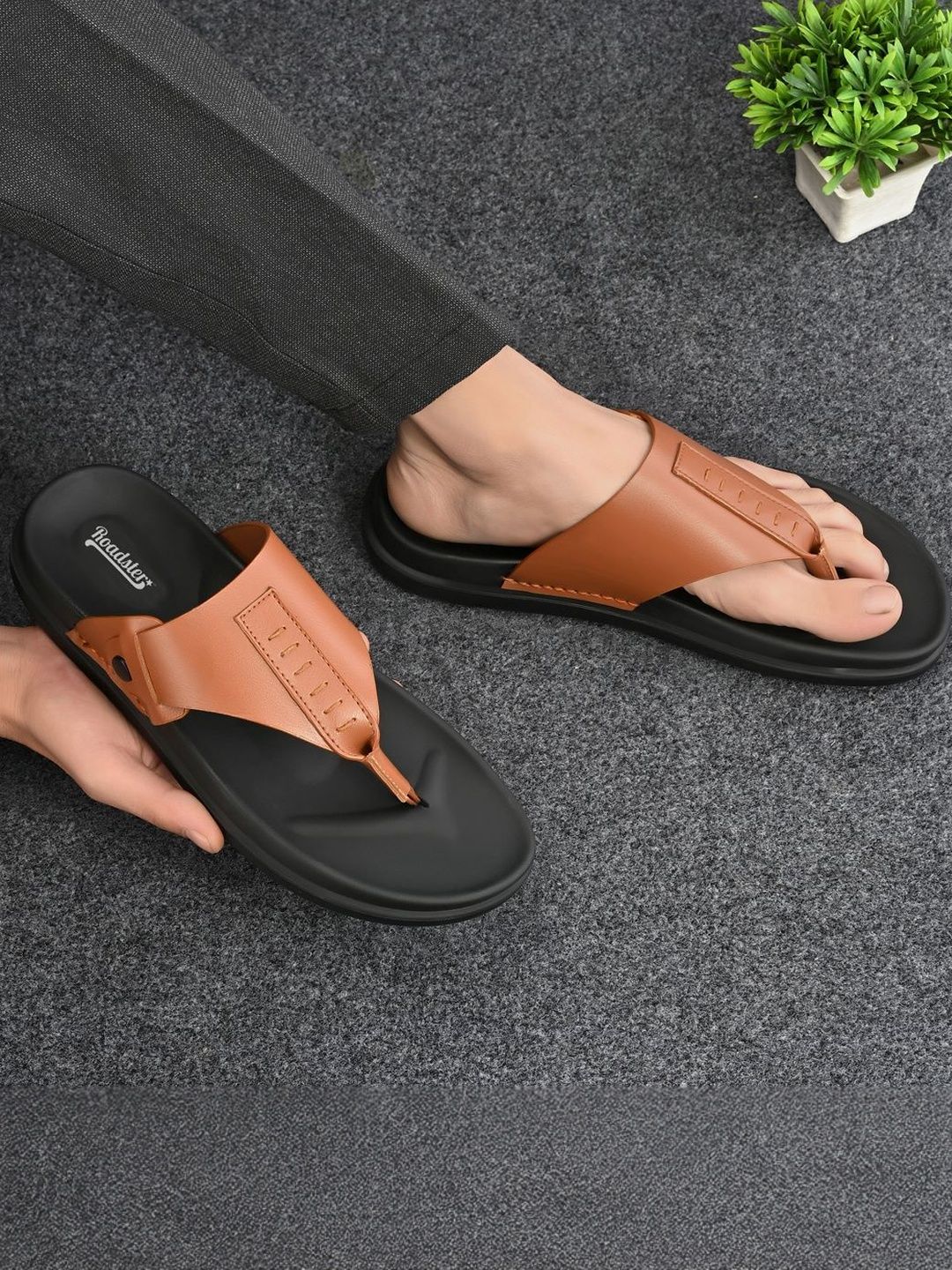 The Roadster Lifestyle Co Men Slip-On Comfort Sandals-image-23