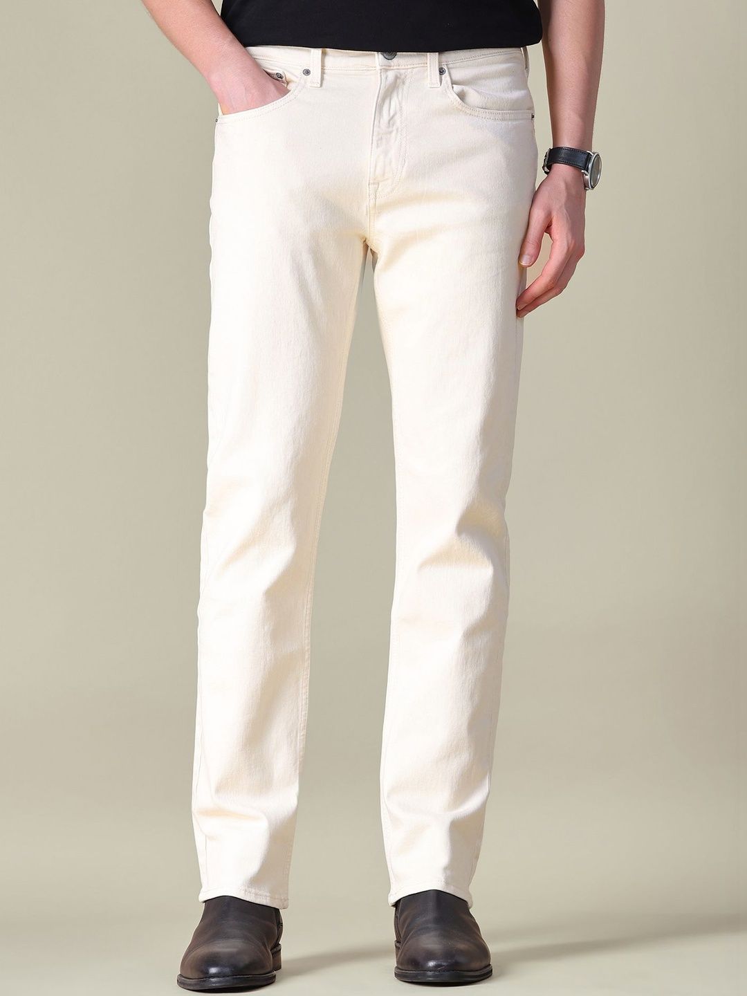 U.S. Polo Assn. Denim Co. Men Straight Fit Mid-Rise Stretchable Jeans-picture-45