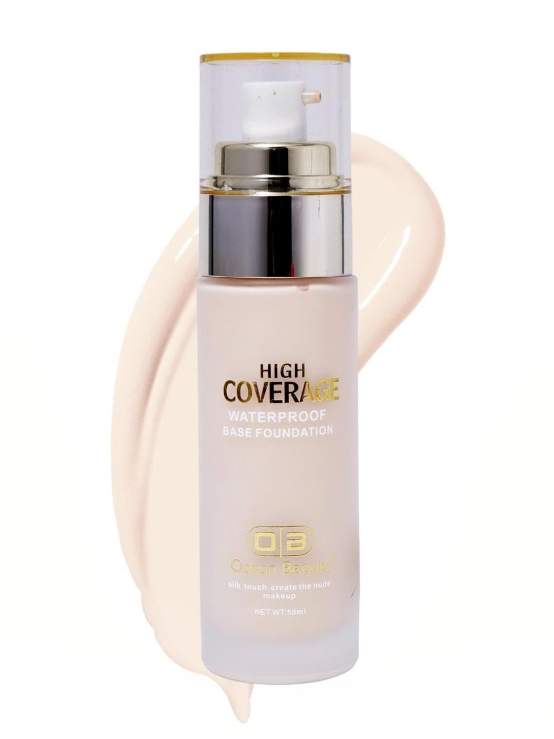OB Ocean Beauty High Coverage Base Foundation- 50 ml- White Ivory-image-38