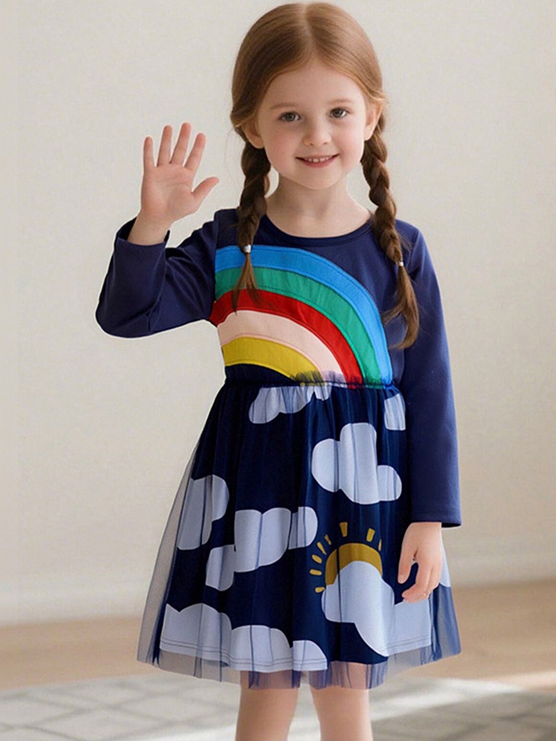 LULU & SKY Girls Printed Nightdress-image-45