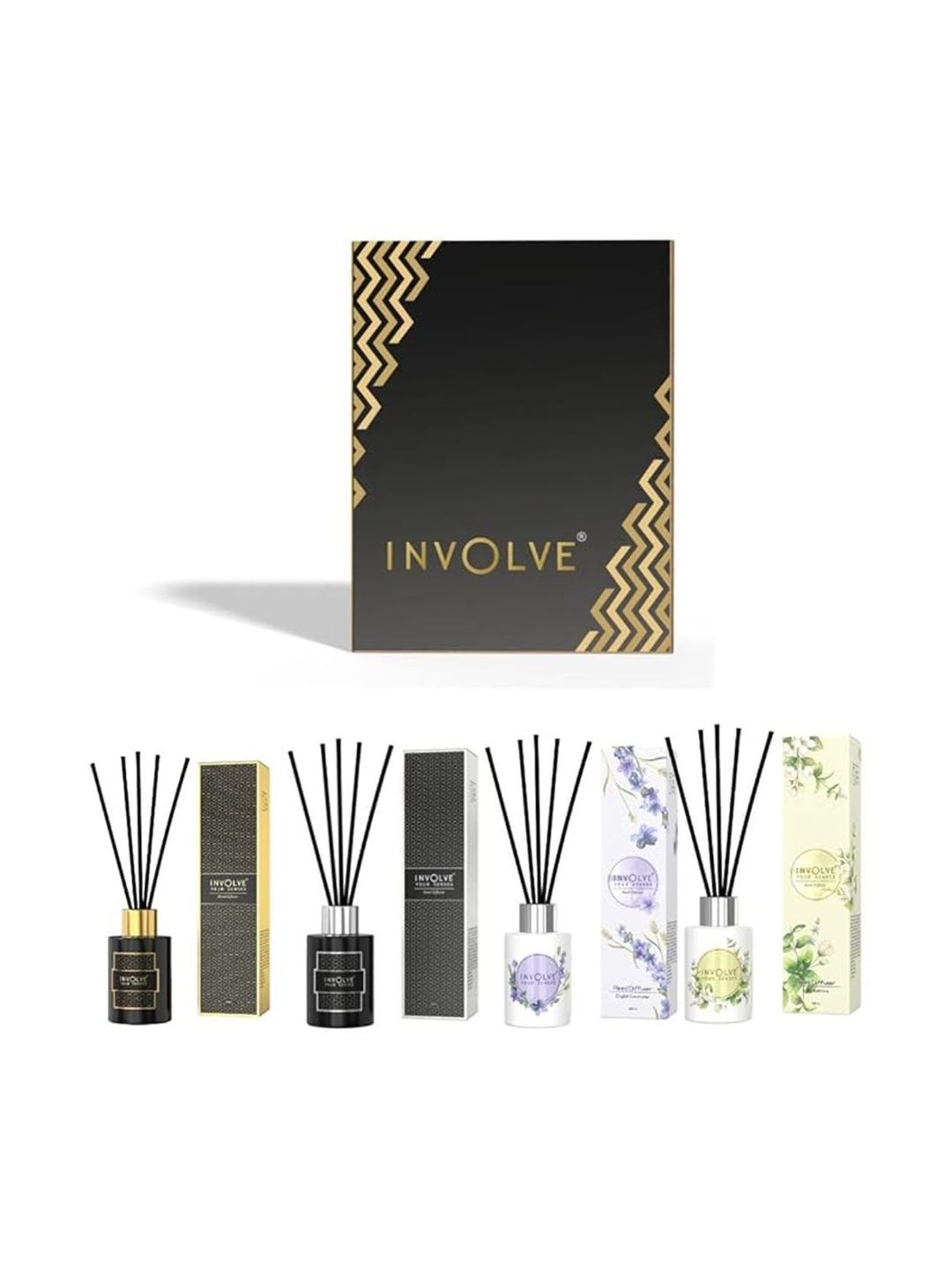 INVOLVE Set Of 4 Black Aroma Oil Diffusers-image-46