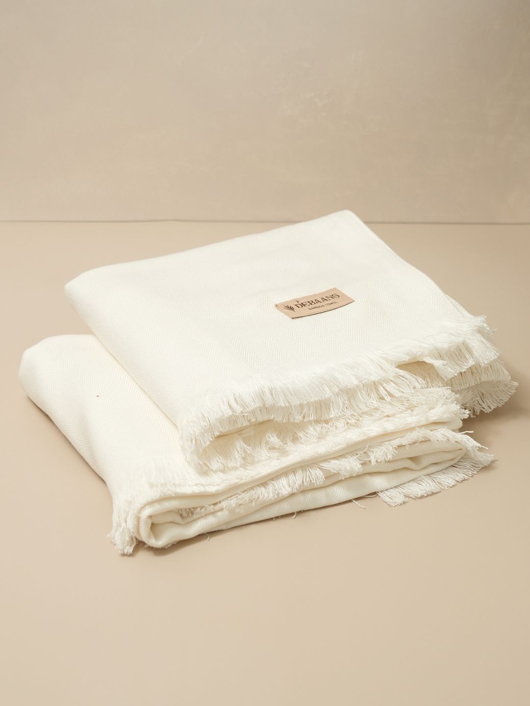 DEBAANS White 2 Piece Other 250 GSM Towel Set-picture-18