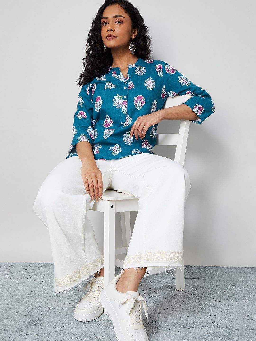 Melange by Lifestyle Floral Printed Kurti-picture-15