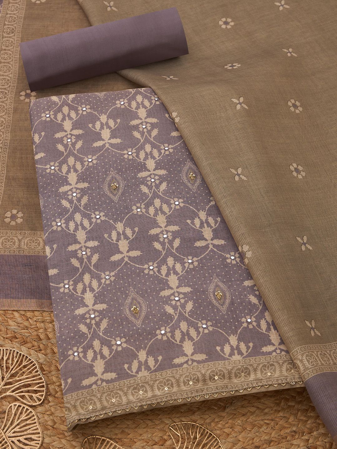 Soch Printed Pure Cotton Unstitched Dress Material-image-43