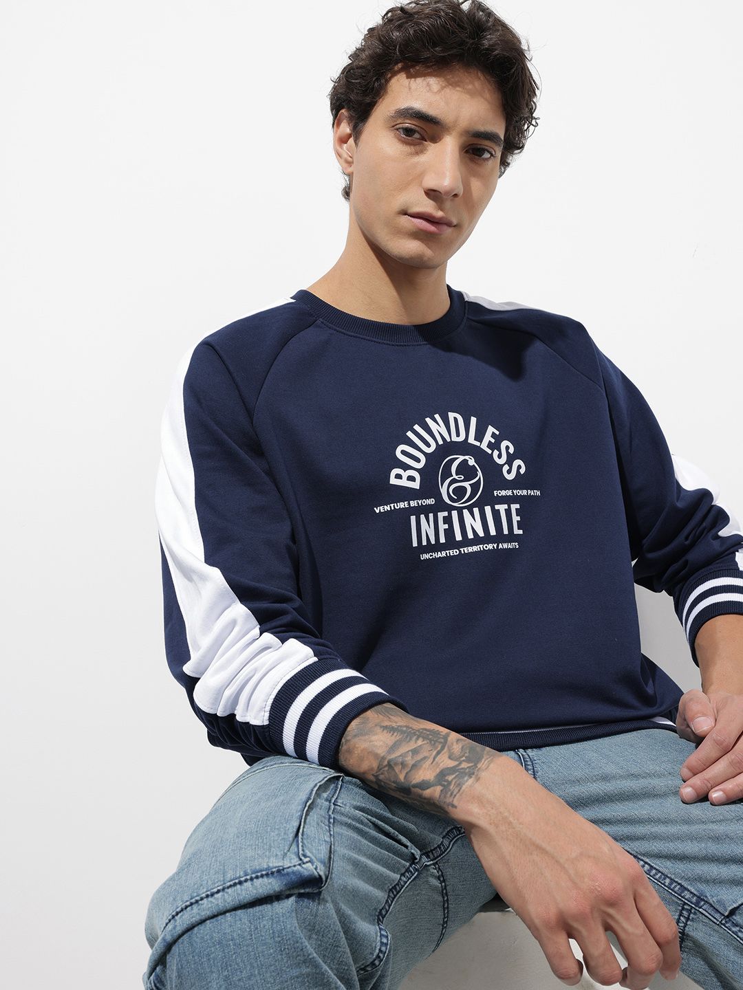 The Roadster Life Co. Oversized Typography Printed Sweatshirt-picture-29