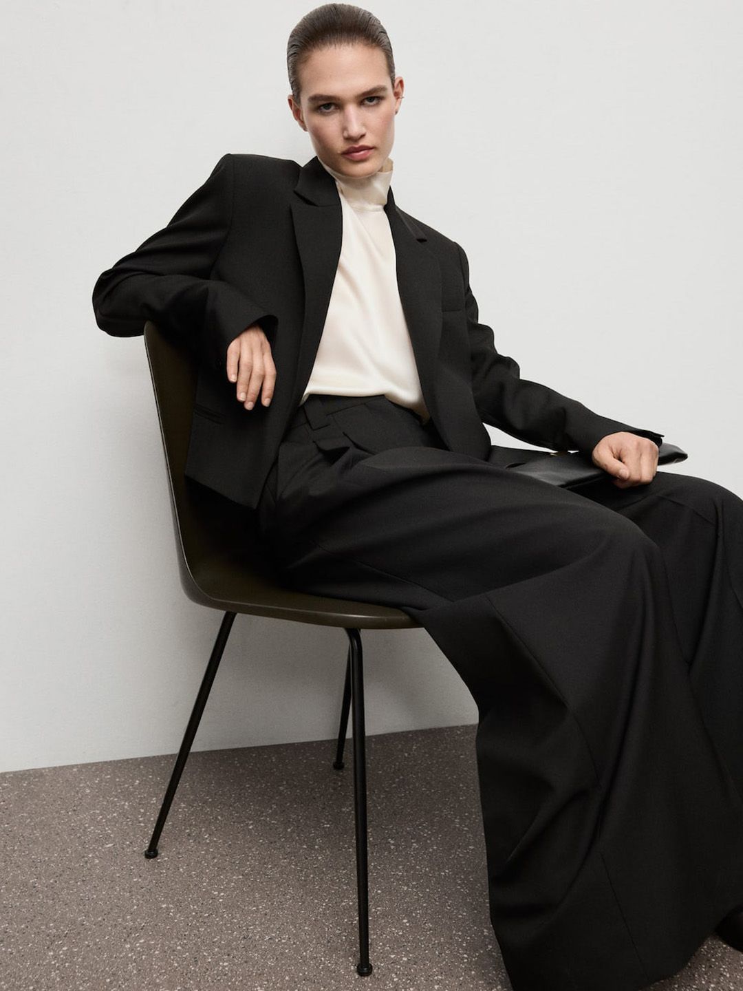 MANGO Single Breasted Notched Lapel Crop Overcoat-picture-26
