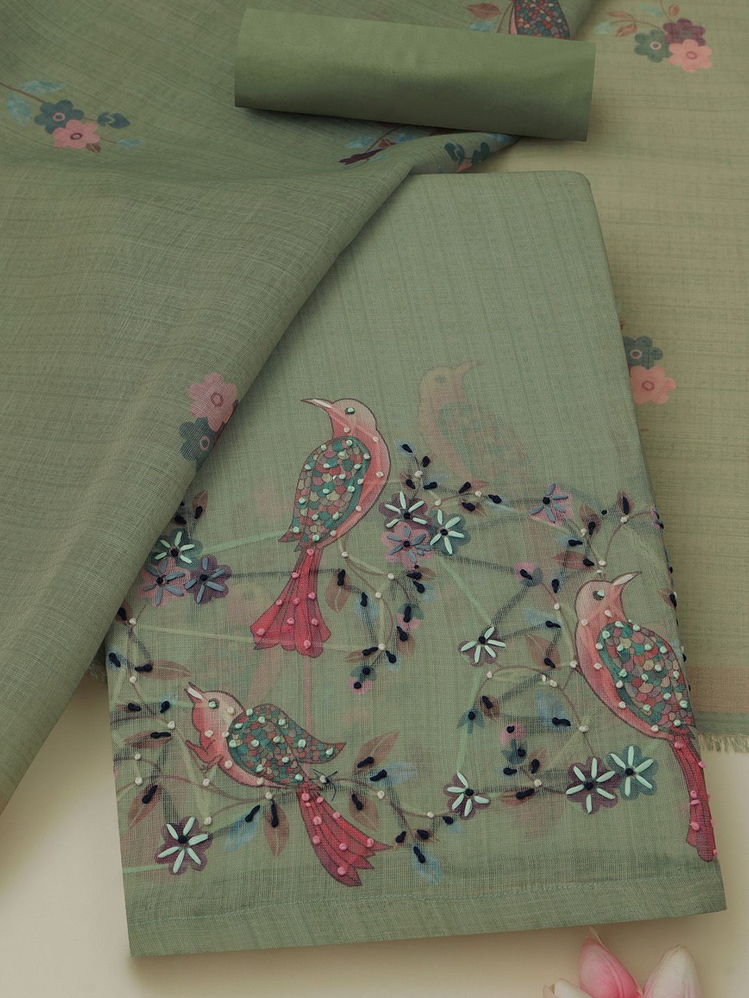 Soch Embroidered Linen Unstitched Dress Material-picture-28