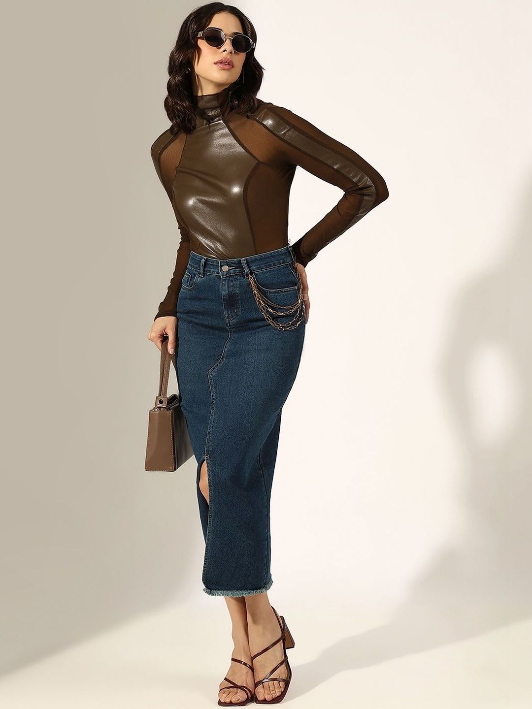 Buy SHOWOFFFF Colourblocked Net Top - Tops for Women 38249734 | Myntra