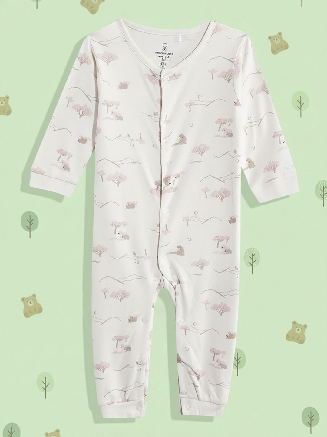 mothercare Infants Printed Pure Cotton Rompers-picture-14