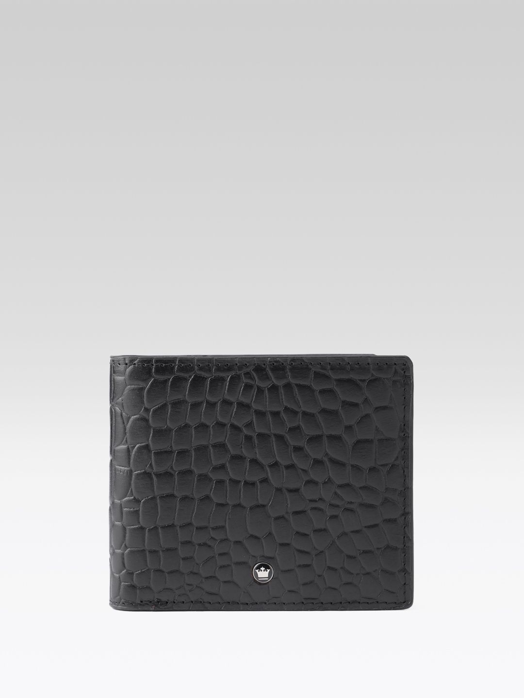 Louis Philippe Men Animal Textured Leather Two Fold Wallet-picture-35