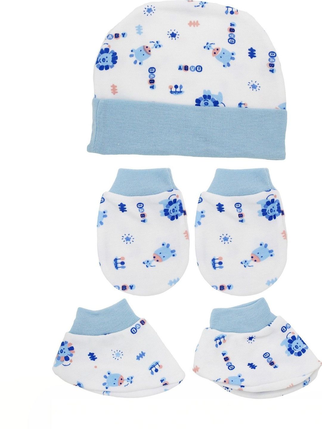 NESKA MODA Infant Set Of 3 Printed Baby Apparel Gift Set-picture-58