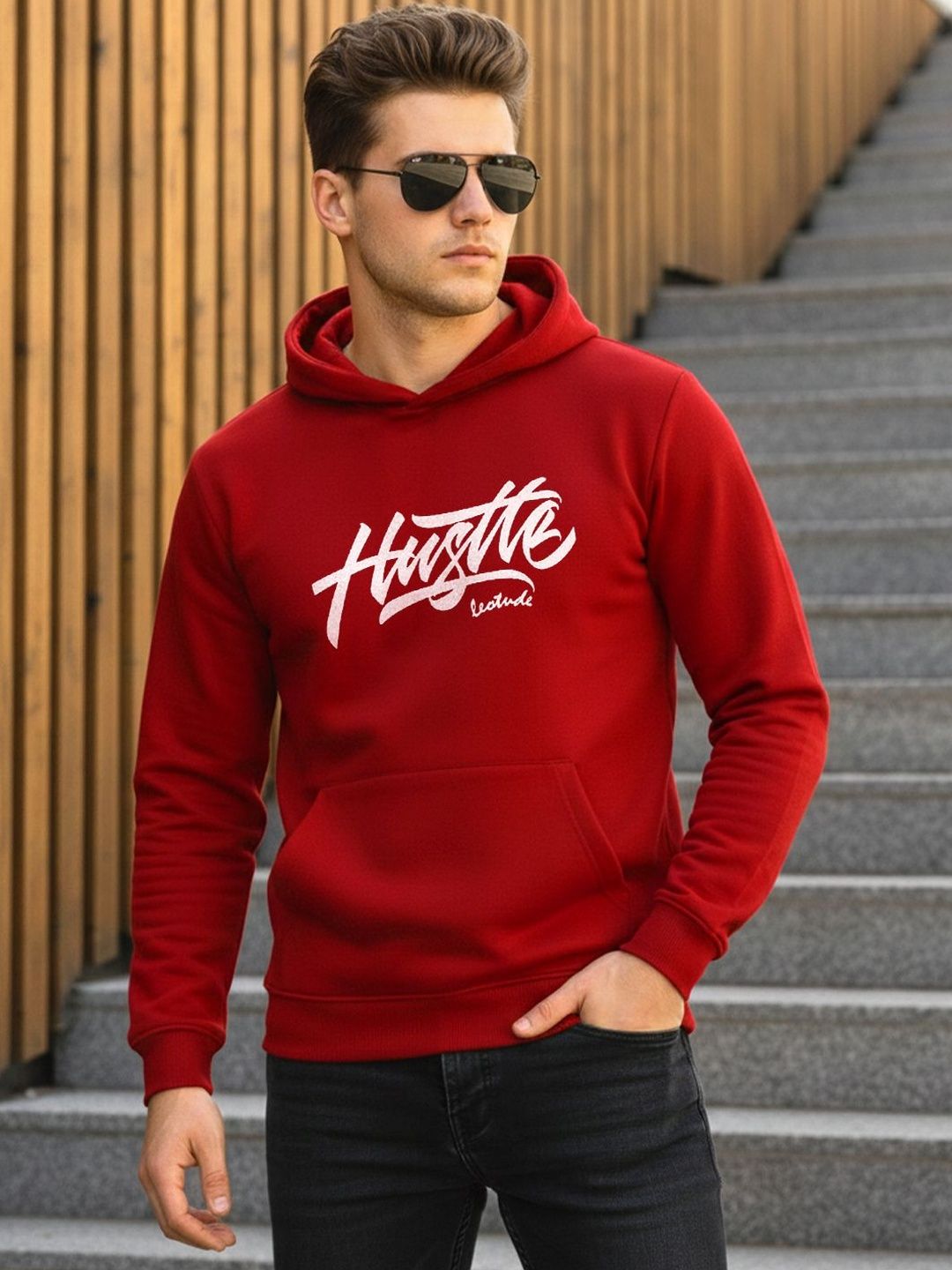 Leotude Men Printed Hooded Sweatshirt-picture-34