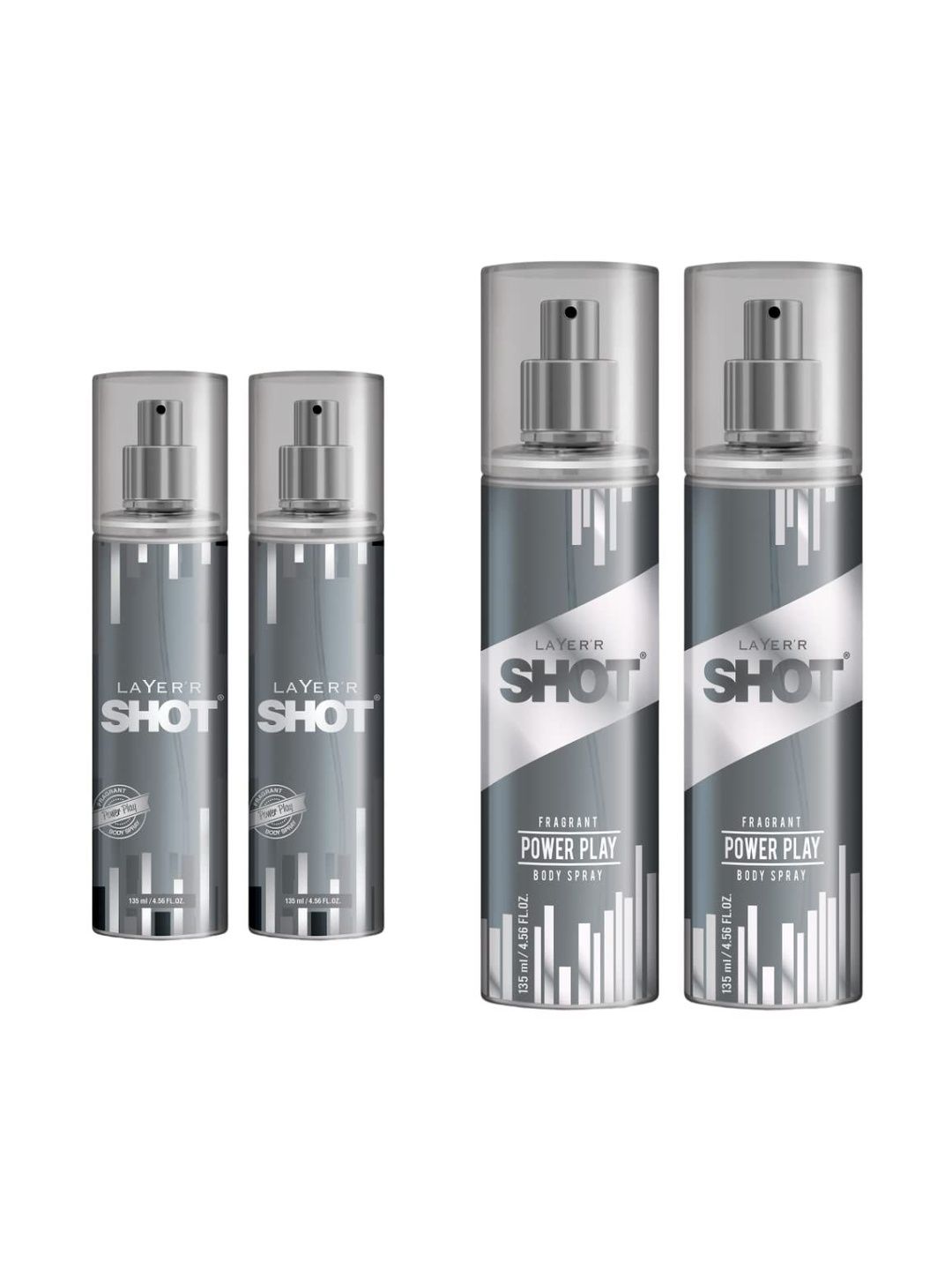 LAYER'R SHOT Set Of 2 Power Play Long Lasting Body Spray - 135 ml Each-picture-24
