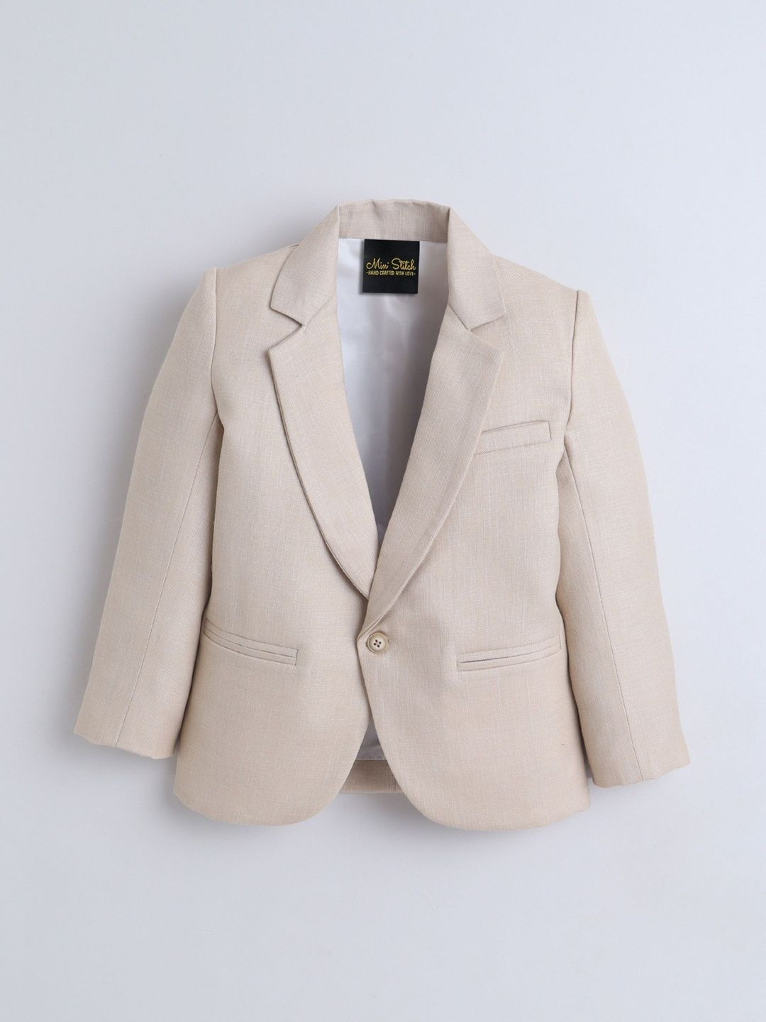 Ministitch Boys Notched Lapel Single-Breasted Blazers-picture-51