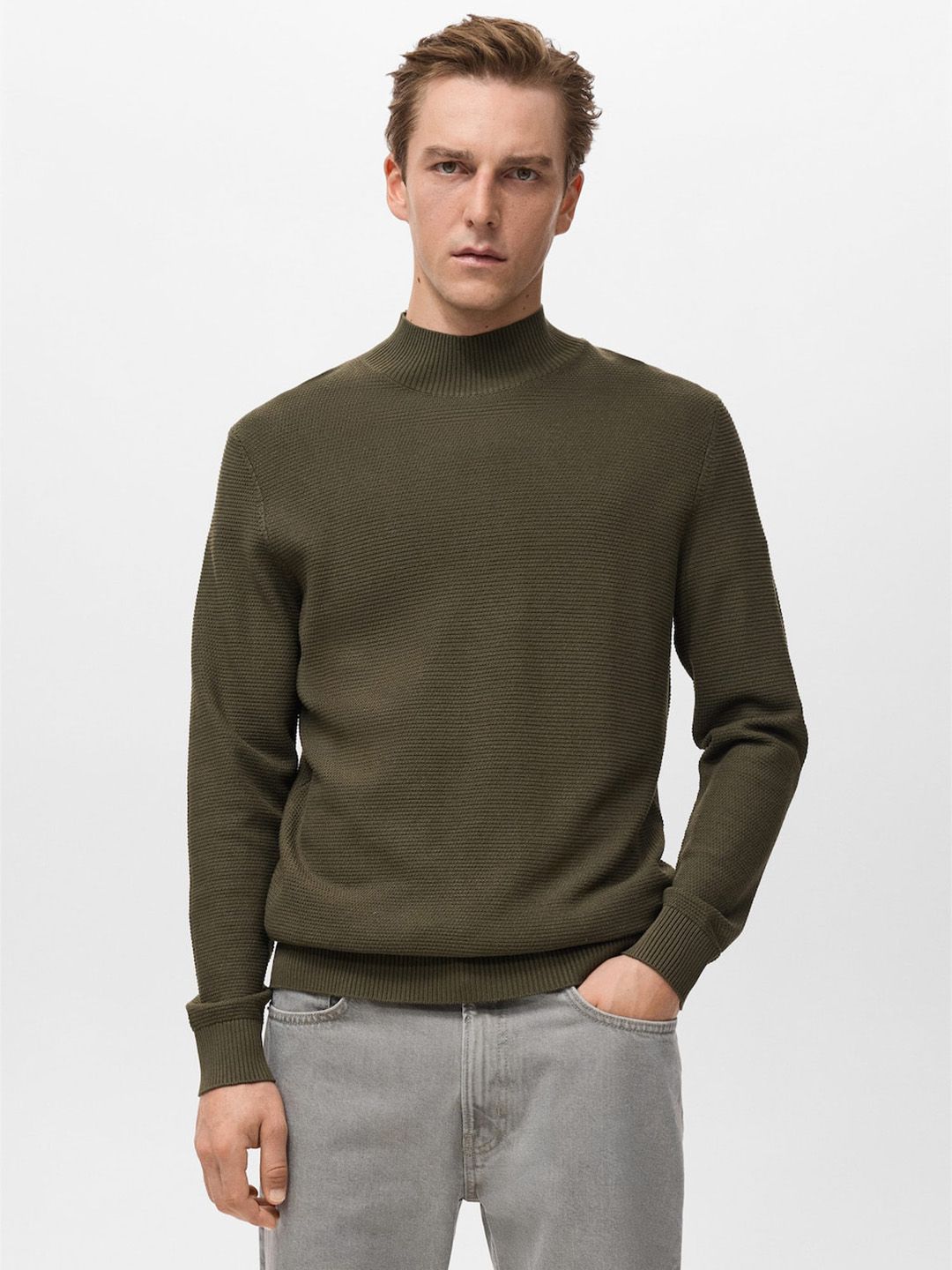 MANGO MAN High Neck Pullover