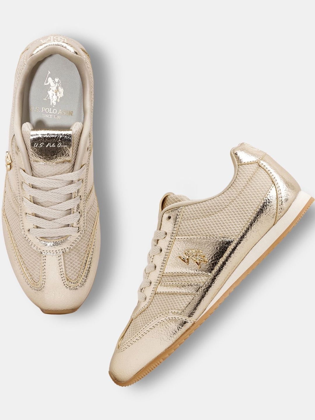 U.S. Polo Assn. Women Textured PU Sneakers-image-10