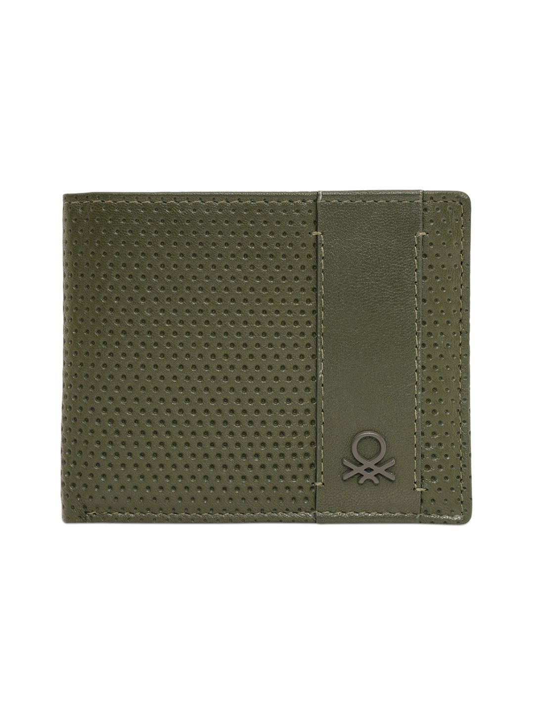 United Colors of Benetton Men Textured Leather Two Fold Wallet-picture-19