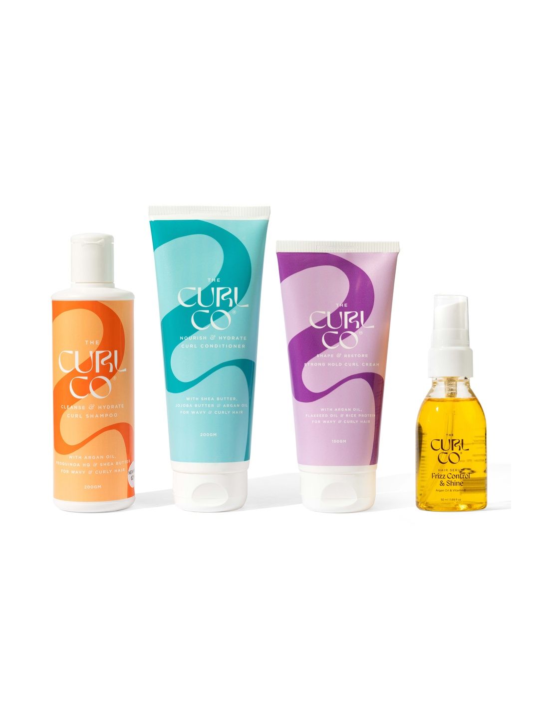 The Curl Co Set Of 4 Shampoo- 200 ml - Conditioner- 200 g- Cream- 150 g & Hair Serum- 50ml-image-40
