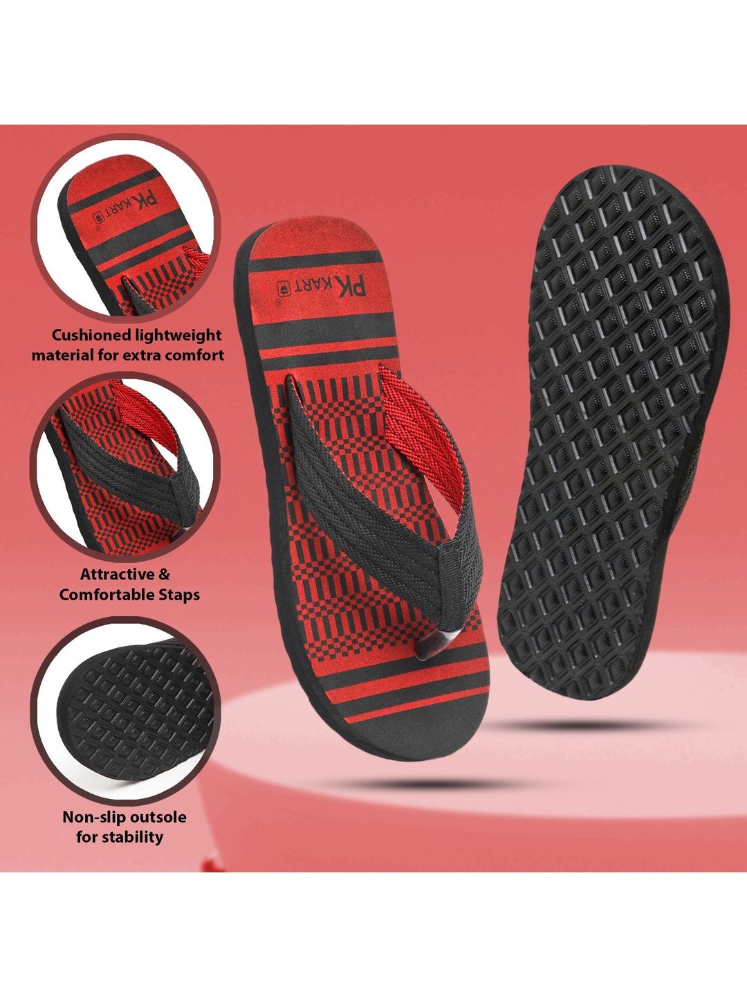 PKKART Men Printed Thong Flip-Flops-picture-25