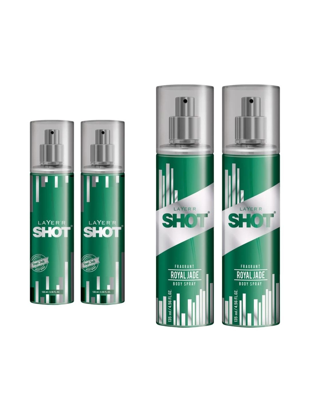 LAYER'R SHOT Set Of 2 Royal Jade Long Lasting Body Spray- 135 ml Each-picture-27