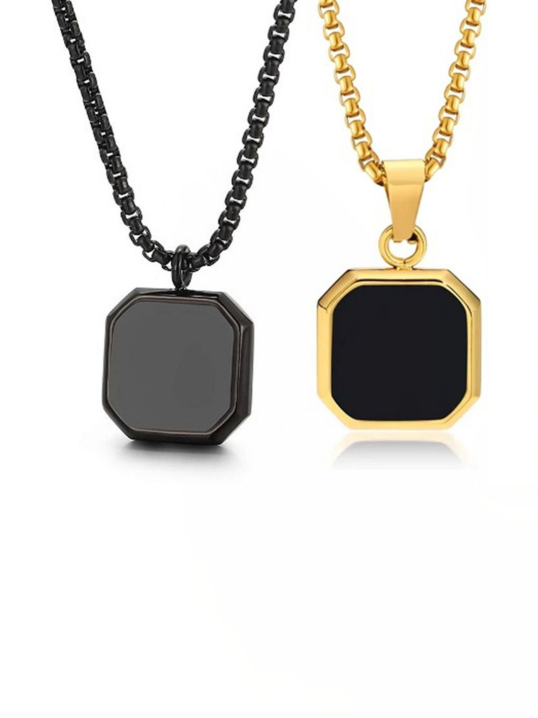 P. R. PRINTS Geometric Pendants with Chains-picture-15