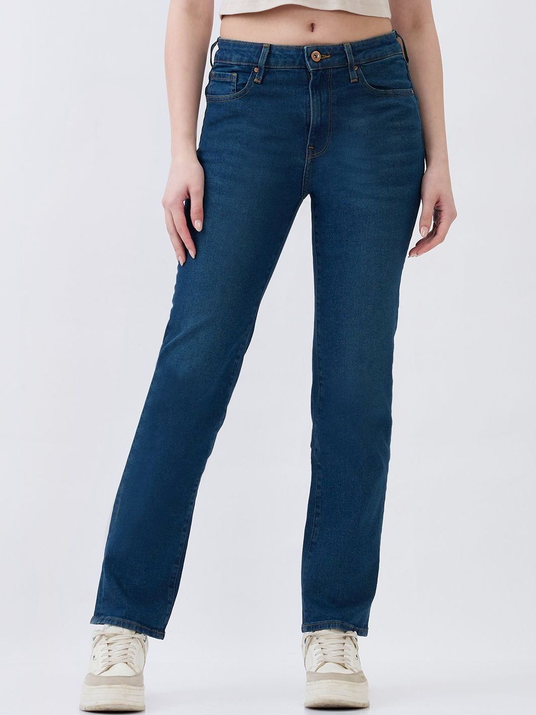 SPYKAR Women Slim Fit Mid-Rise Stretchable Jeans-image-14