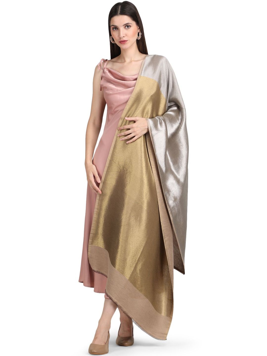Stole & Yarn Unisex Colourblocked Stoles-picture-48