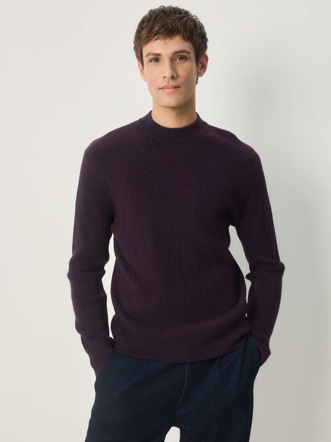 NEXT Chevron Self Design Pullover-picture-27