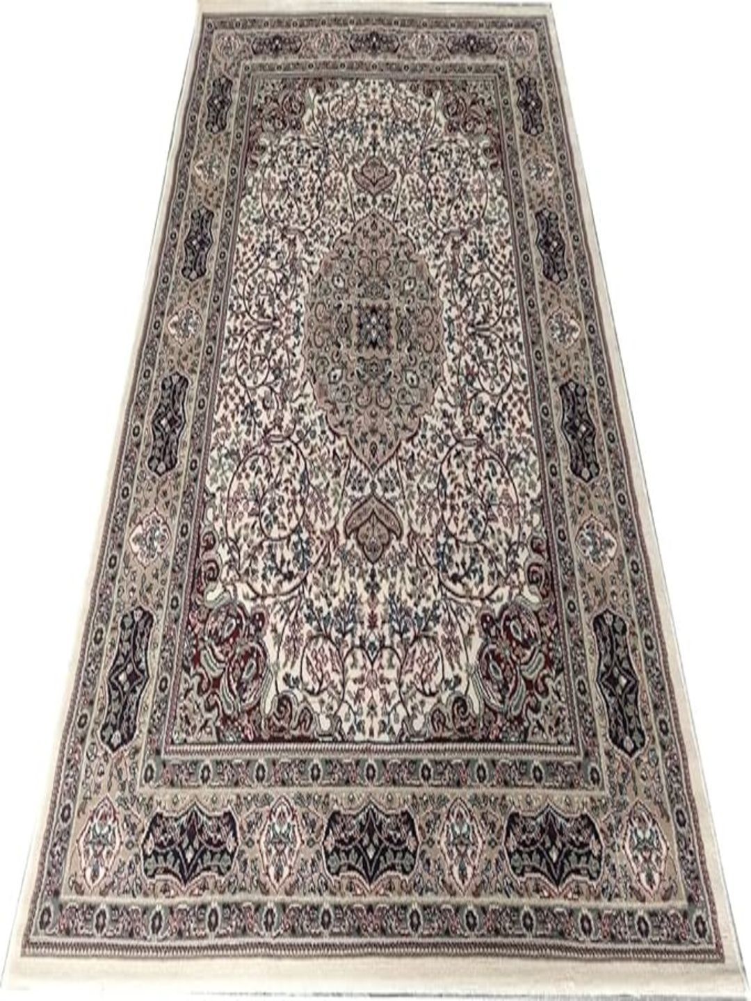 TTC THREAD & TEXTURE CARPET Off White Printed Traditional Water Resistant Cotton Carpet-image-43