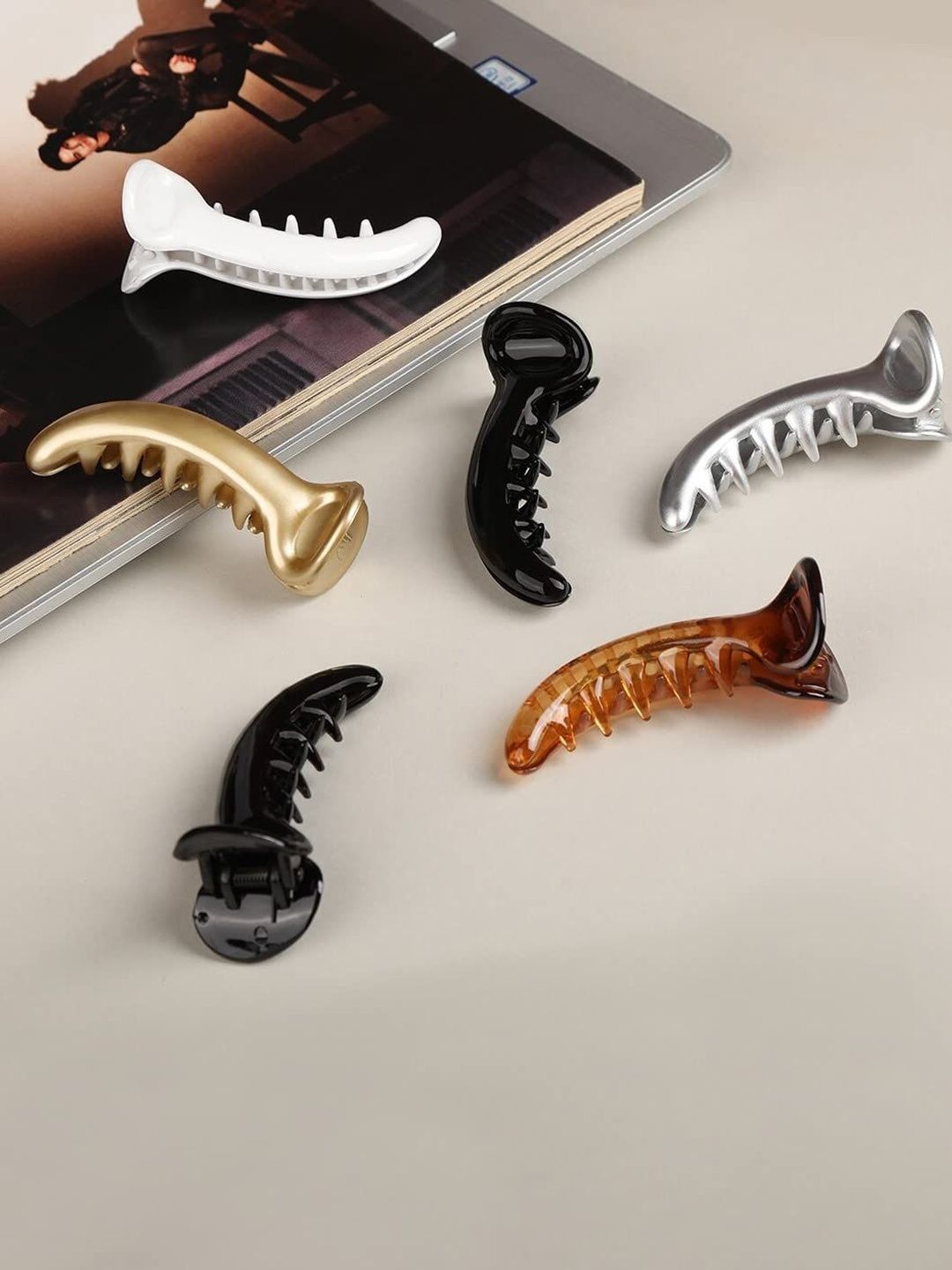 DN Creation Women Set of 6 Claw Clip-picture-22