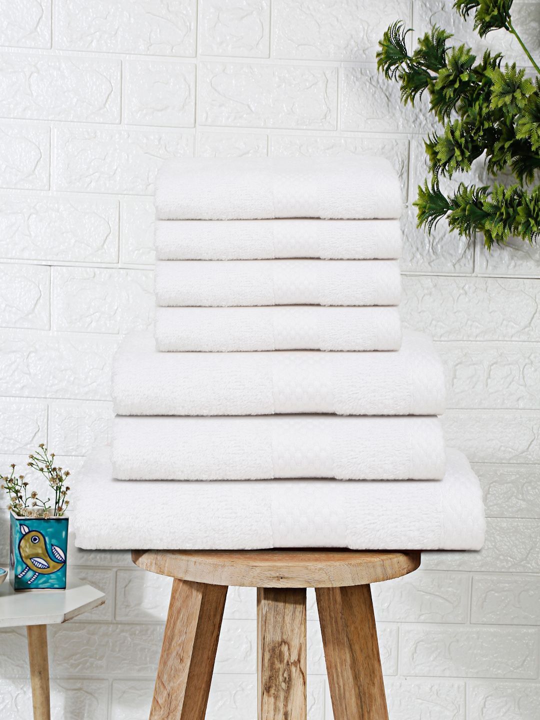 Mulberry Living White Terry Cotton 550 GSM Towel Set-image-6