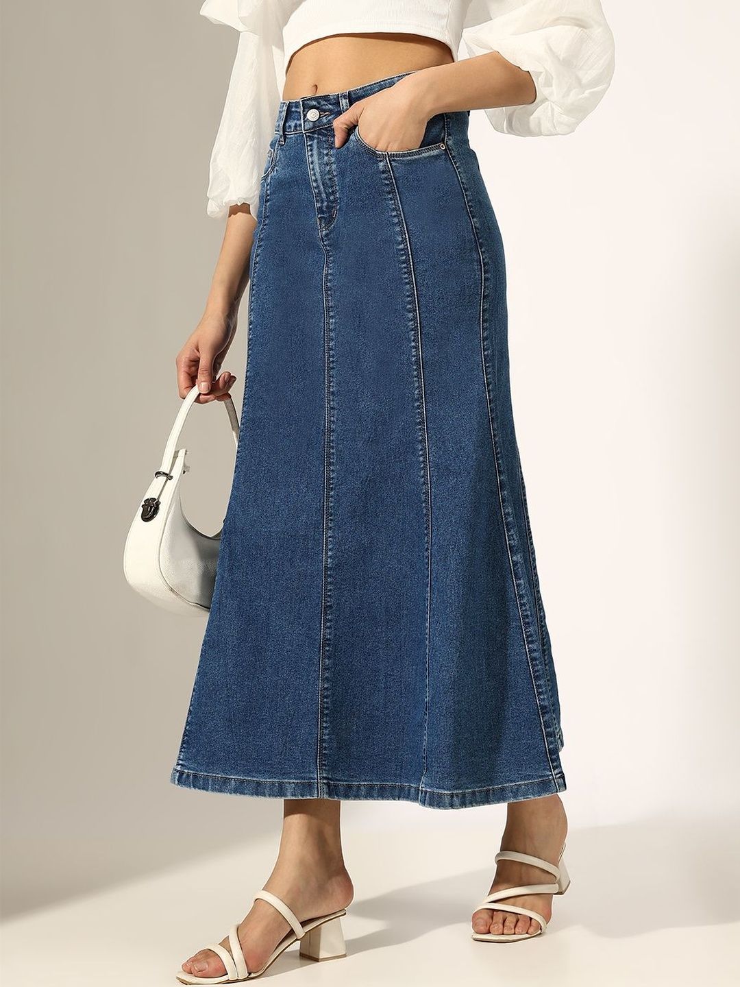 SHOWOFFFF A-Line Maxi Skirt-image-26