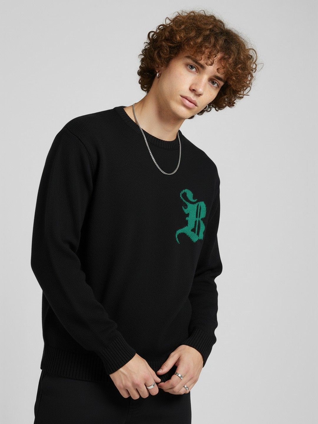glitchez Typography Self Design Relaxed Fit Pullover-picture-49