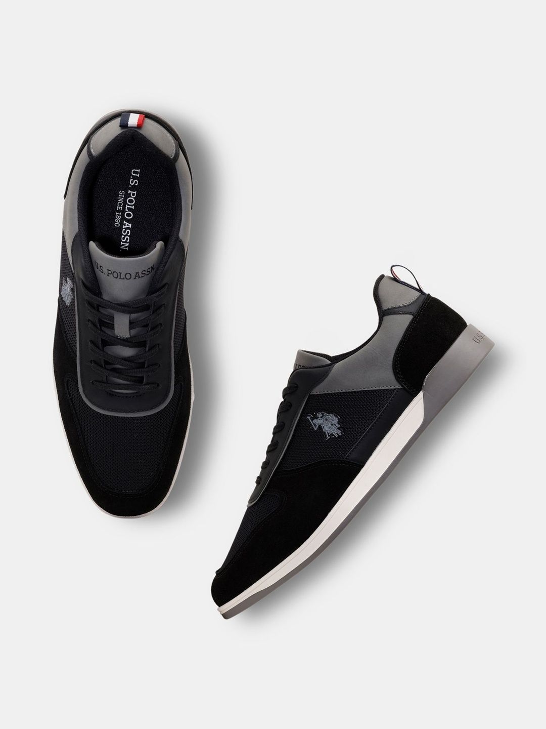 U.S. Polo Assn. Men Colourblocked Suede Sneakers-picture-33