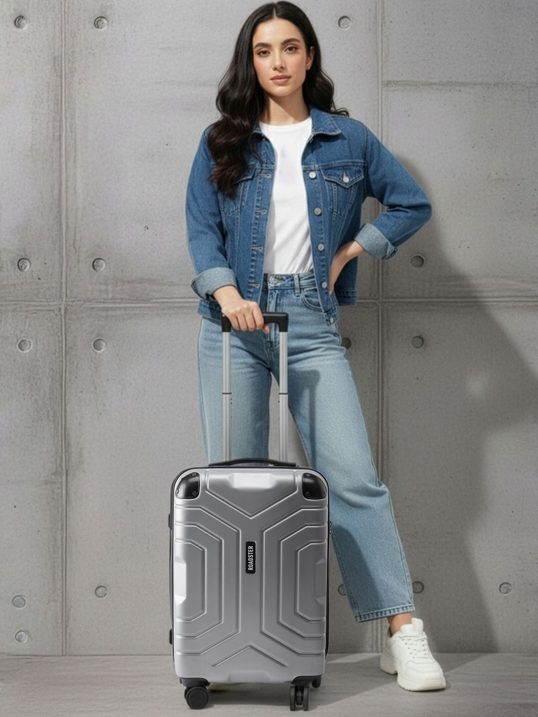 Roadster Spider Textured Cabin Suitcase Trolley Bag-picture-39
