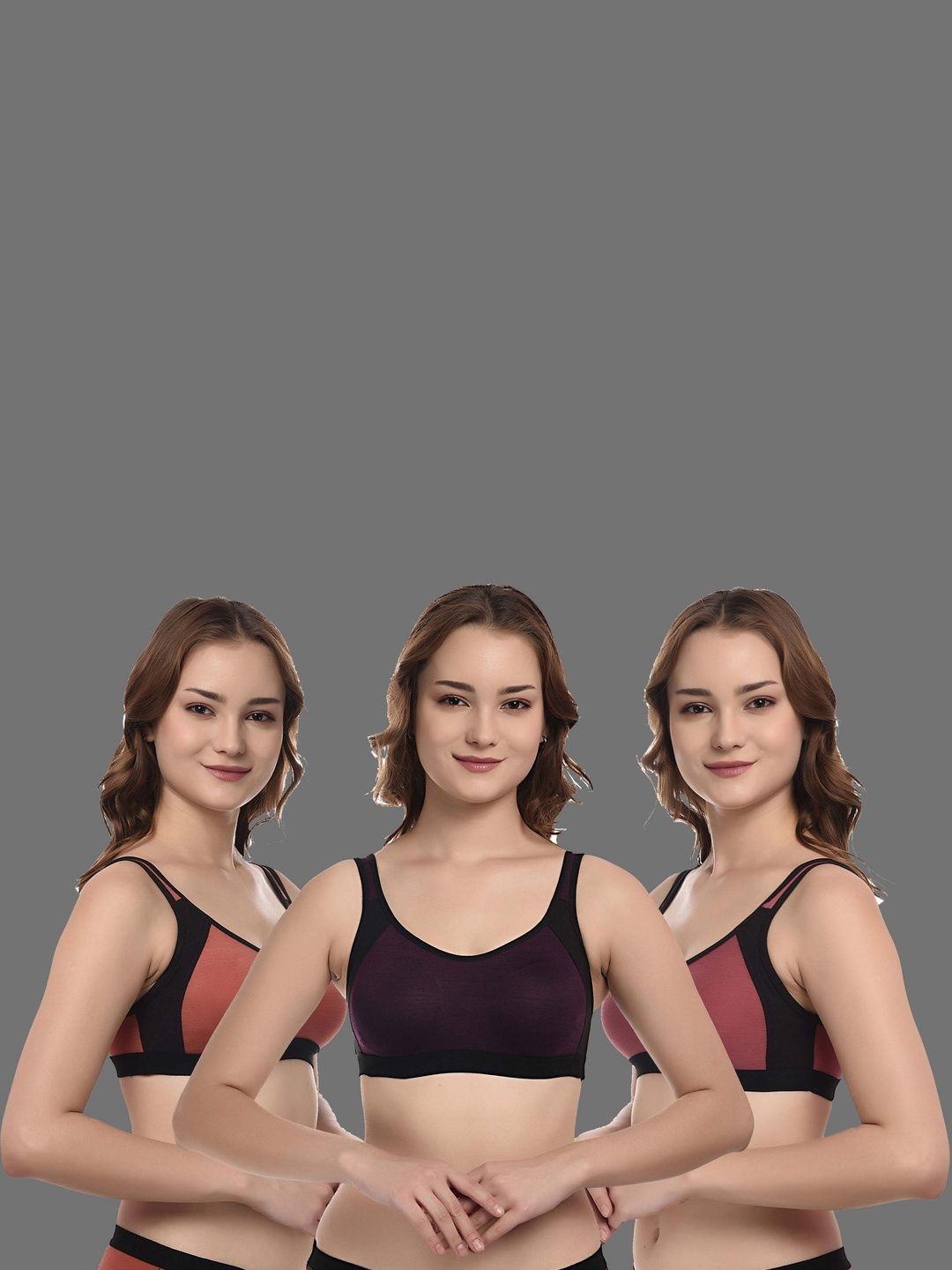 Kinza soft. Colourblocked Bra Full Coverage Underwired-picture-10