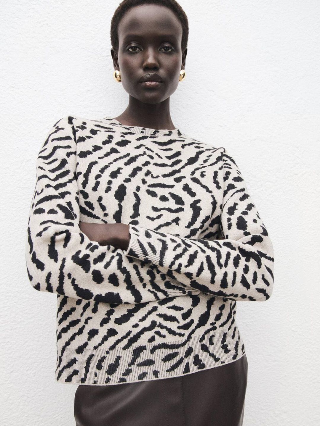 MANGO Women Animal Printed Pullover-picture-35