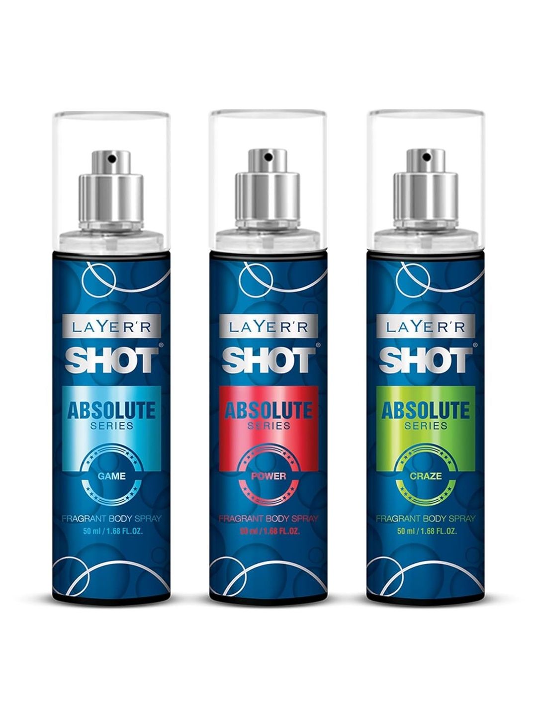 LAYER'R SHOT Set Of 3 Game- Craze & Power Body Spray- 50 ml Each-picture-12