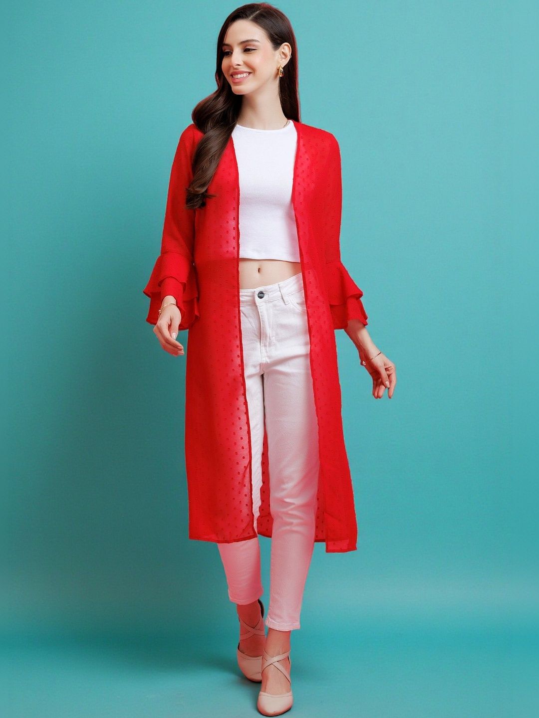 PURYS Women Longline Shrug-image-29