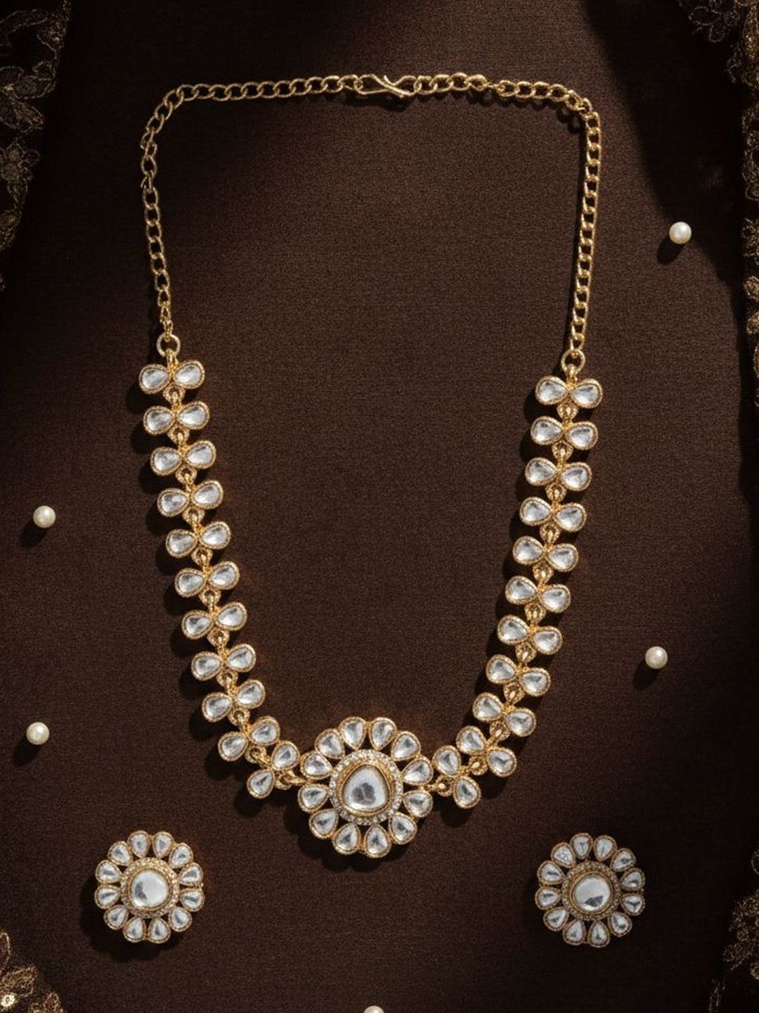 SHONA'S STYLE Brass-Plated C-Studded Jewellery Set-picture-32