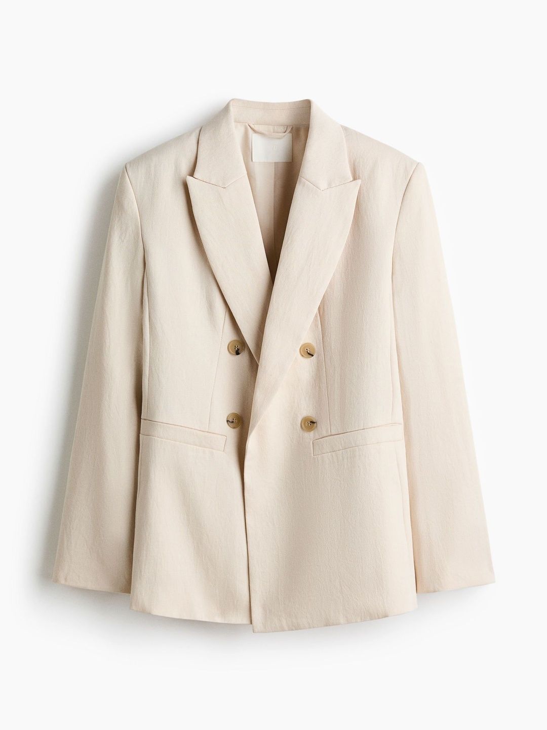 H&M Notched Lapel Double-Breasted Formal Blazers-picture-28