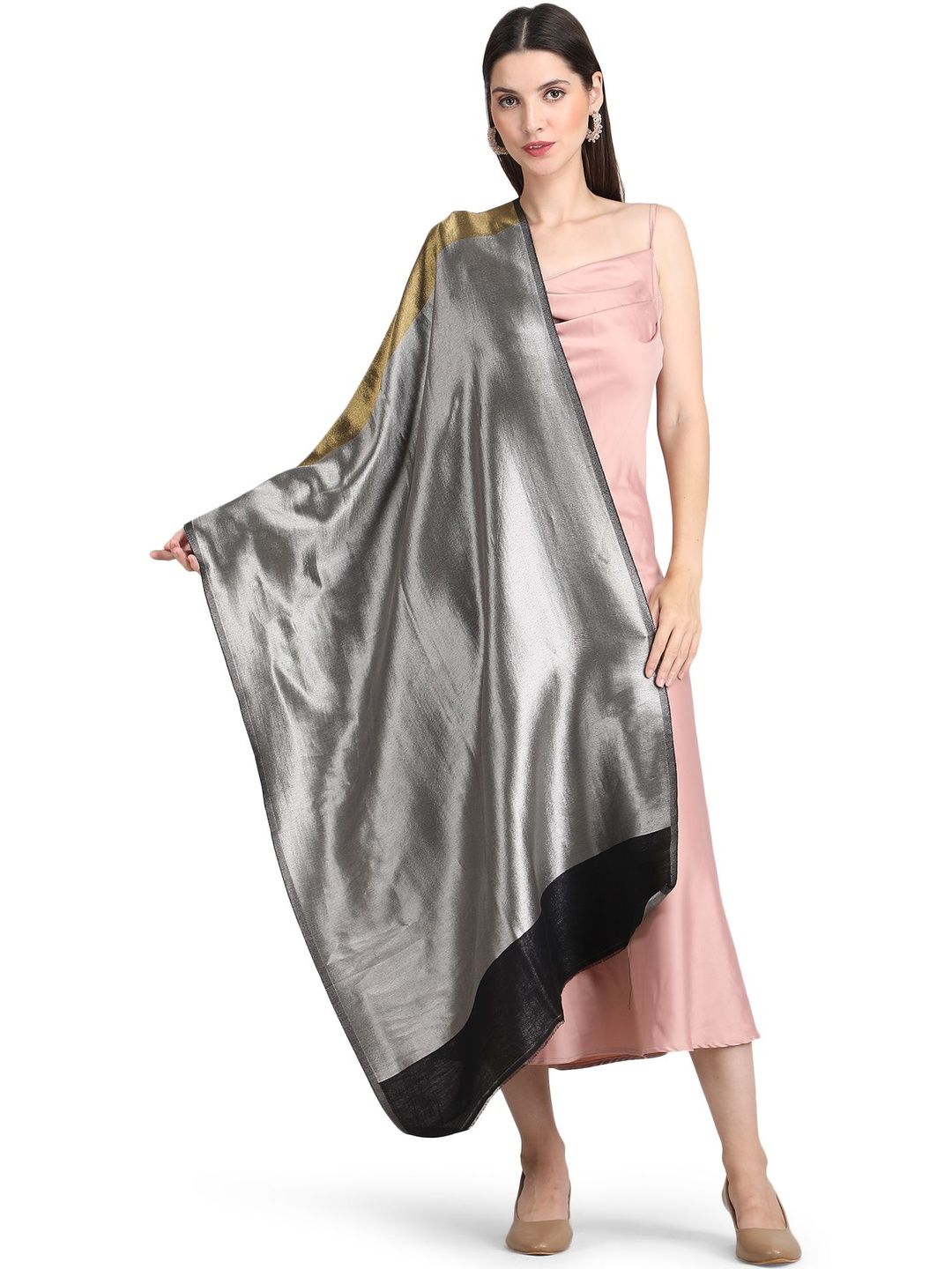 Stole & Yarn Unisex Colourblocked Stoles-picture-26