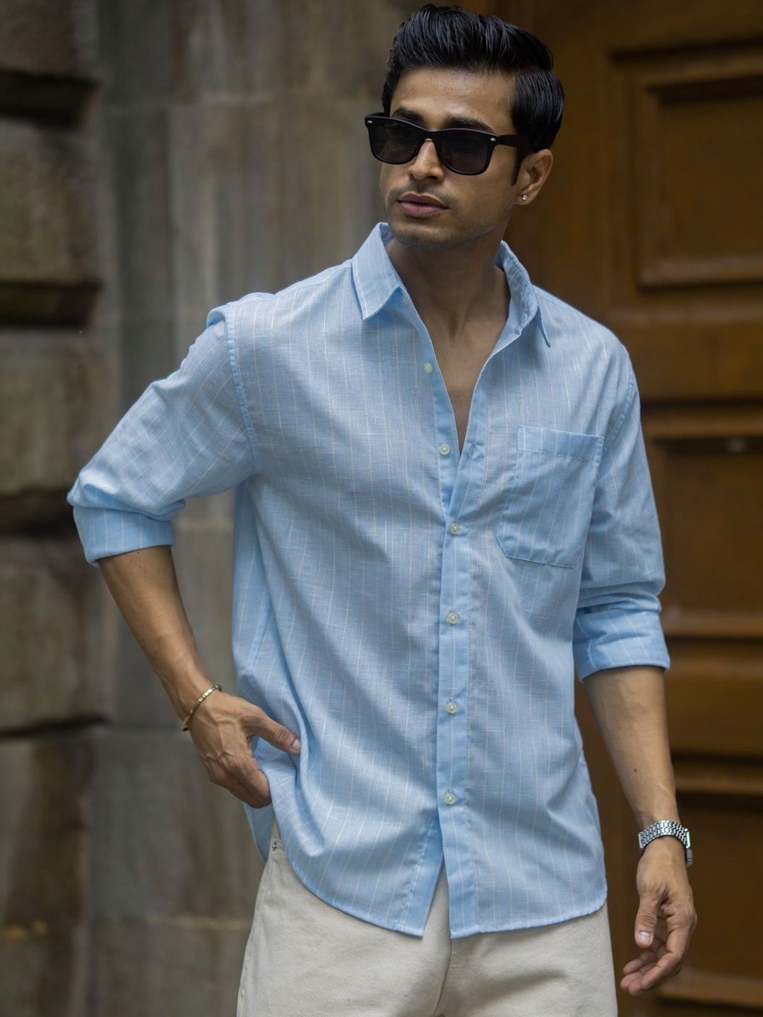 Powerlook Men Striped Casual Shirt-picture-25