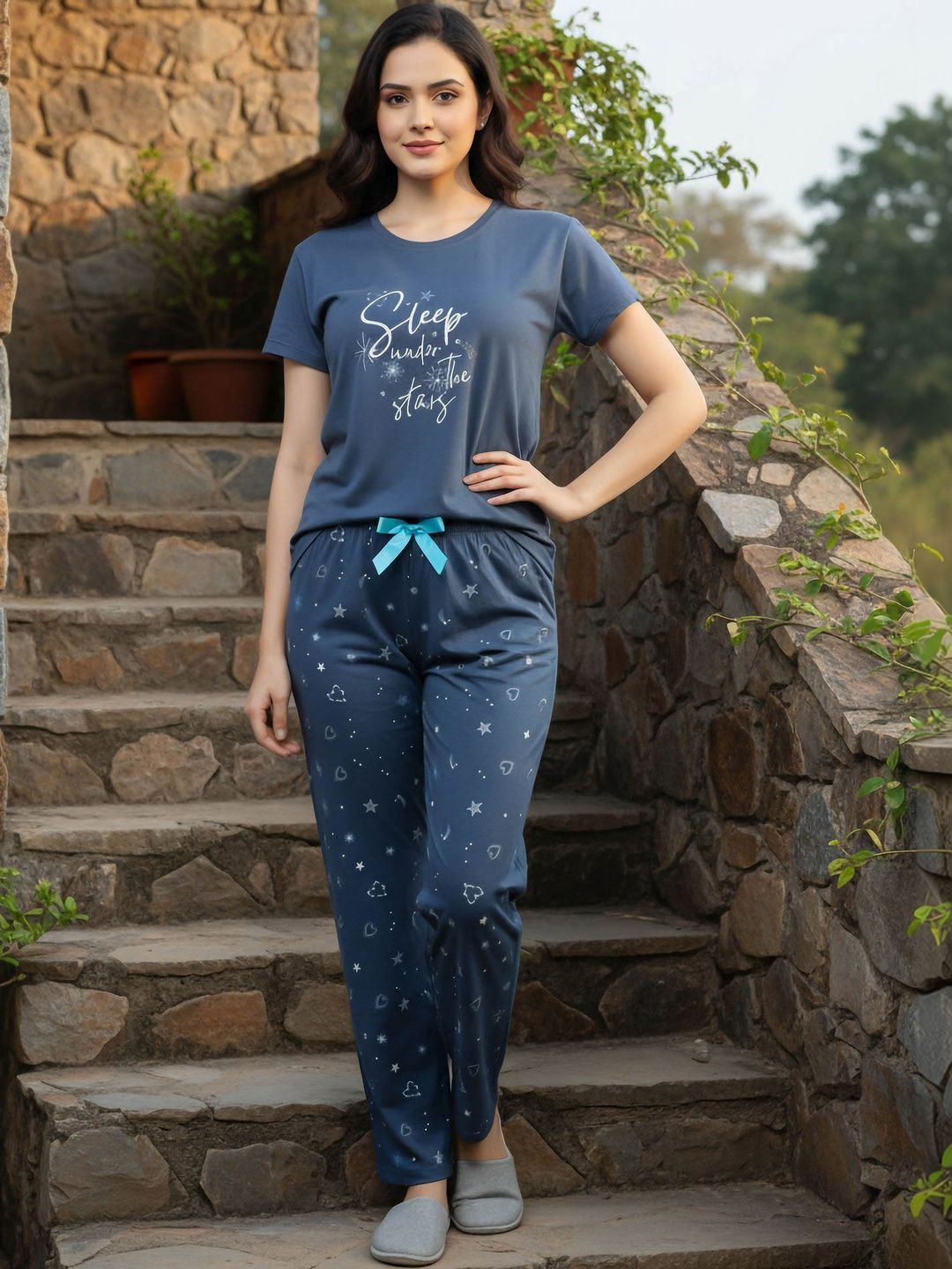 ETC X beebelle Women Printed Night suit-picture-23