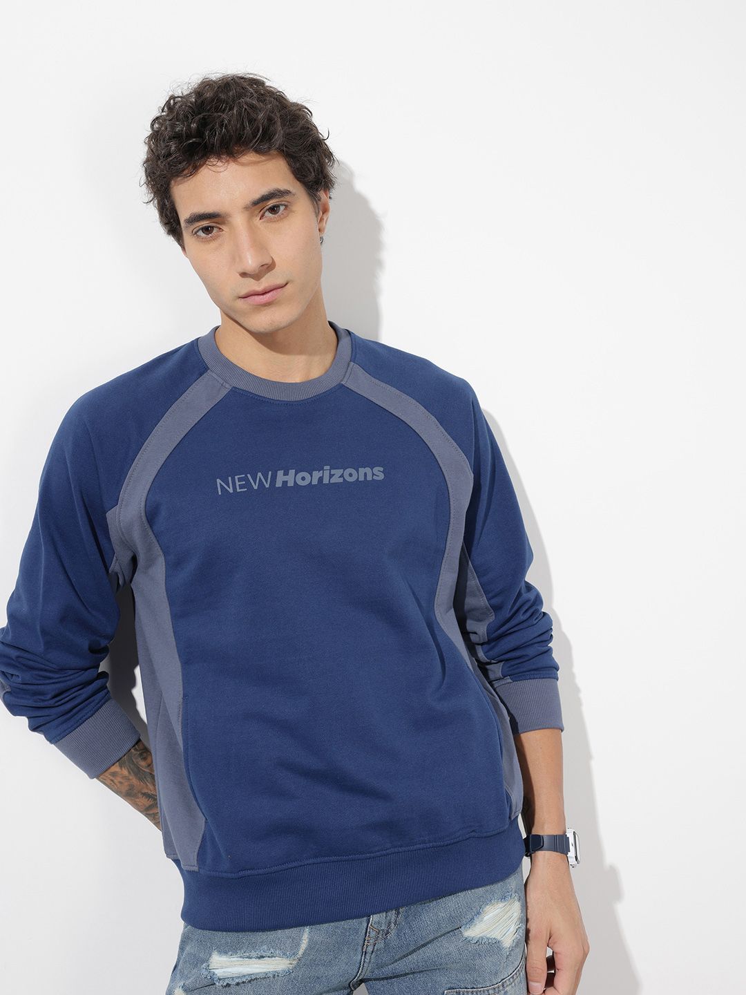 The Roadster Life Co. Round Neck Knitted Sweatshirt-picture-55